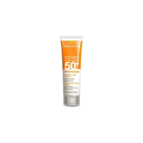DERMACARE 01 PHOTOSUN CREME SPF50+ TEINTEE PEAU MIXTE A GRASSE 50ML