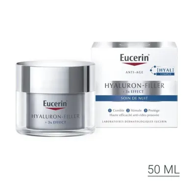 EUCERIN HYALURON FILLER 3 EFFECT SOIN DE NUIT 50ML EUCERIN HYALURON FILLER 3 EFFECT SOIN DE NUIT 50ML