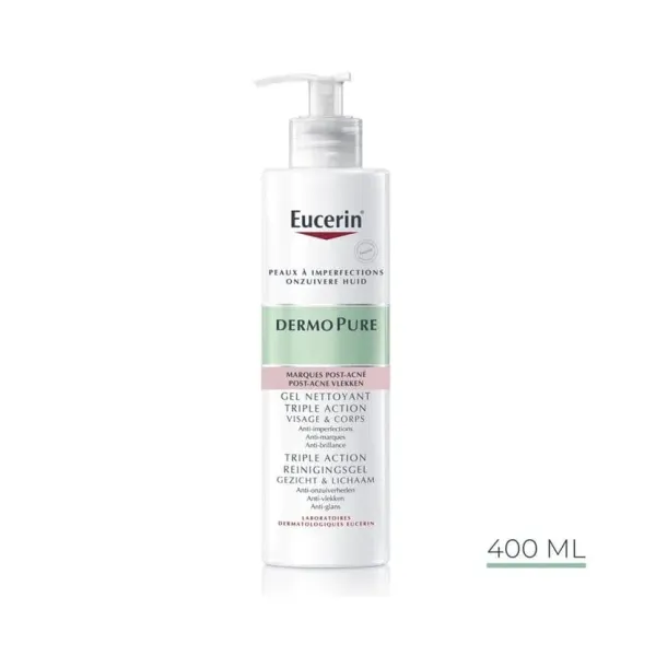 EUCERIN DERMOPURE GEL NETTOYANT TRIPLE ACTION 150ML