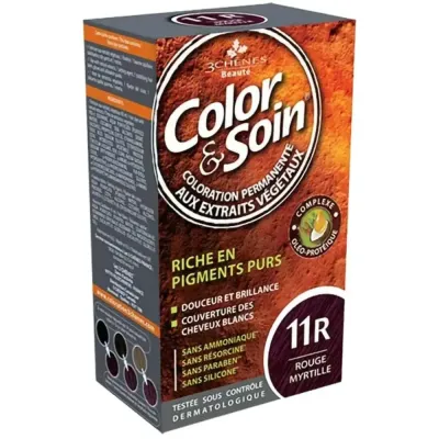 3 CHENES COLOR & SOIN COLORATION ROUGE MYRTILLE 11R 3 CHENES COLOR & SOIN COLORATION ROUGE MYRTILLE 11R