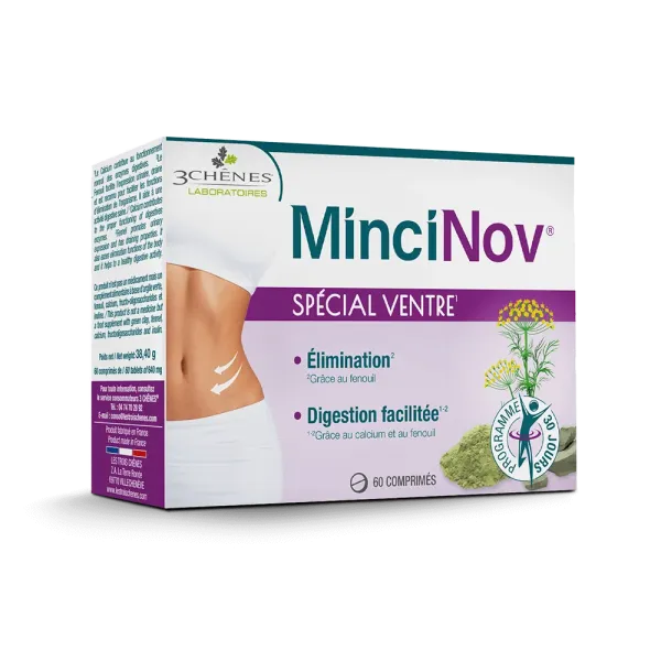 3 CHENES MINCINOV SPESIAL VENTRE 60 COMPRIMES