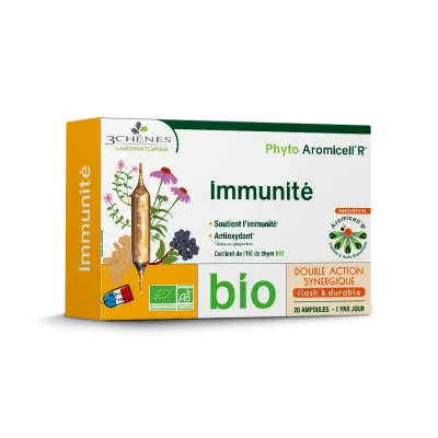 3 CHENES PHYTO AROMCELL'R IMMUNITE BIO 20 AMPOULES 3 CHENES PHYTO AROMCELL'R IMMUNITE BIO 20 AMPOULES