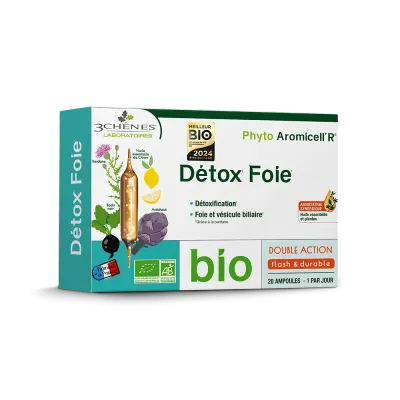 3 CHENES AROMICELLR DETOX FOIE 20 AMPOULES 3 CHENES AROMICELLR DETOX FOIE 20 AMPOULES