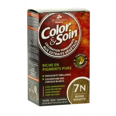 3 CHENES COLOR & SOIN COLORATION BLOND NOISETTE 7N 3 CHENES COLOR & SOIN COLORATION BLOND NOISETTE 7N