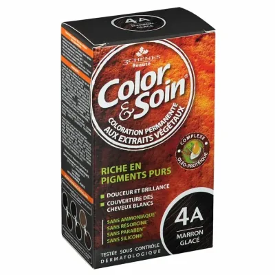 3 CHENES COLOR & SOIN COLORATION MARRON GLACE 4A 3 CHENES COLOR & SOIN COLORATION MARRON GLACE 4A