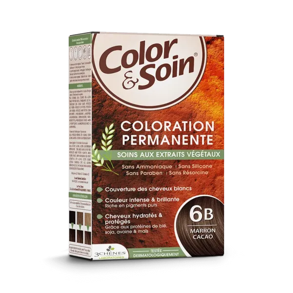 3 CHENES COLOR & SOIN COLORATION MARRON CACAO 6B