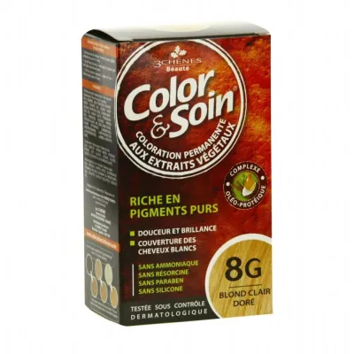3 CHENES COLOR & SOIN COLORATION BLOND CLAIR DORE ClAIR 8G 3 CHENES COLOR & SOIN COLORATION BLOND CLAIR DORE ClAIR 8G