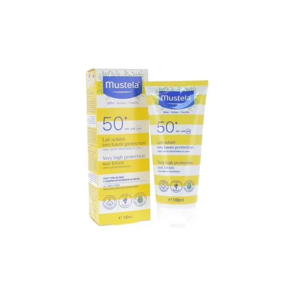 MUSTELA LAIT SOLAIRE TRES HAUTE PROTECTION SPF50+ 100ML