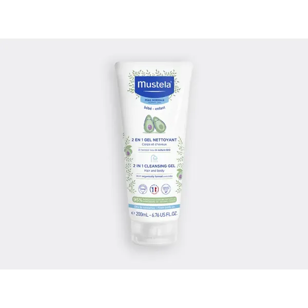 MUSTELA GEL CHEVEUX ET CORPS 2EN1 200ML