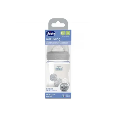 CHICCO BIBERON EN VERRE UNISEXE 150 ML CHICCO BIBERON EN VERRE UNISEXE 150 ML