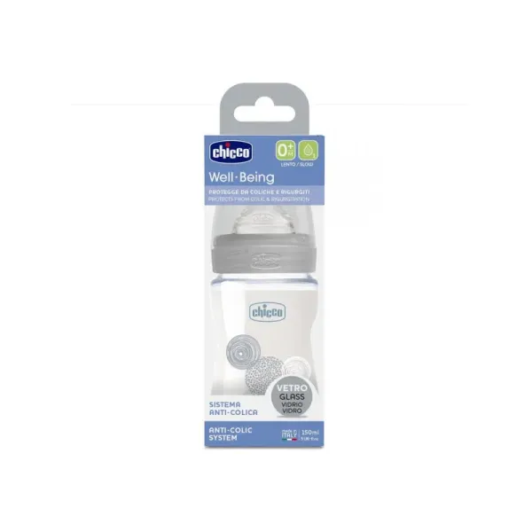 CHICCO BIBERON EN VERRE UNISEXE 150 ML