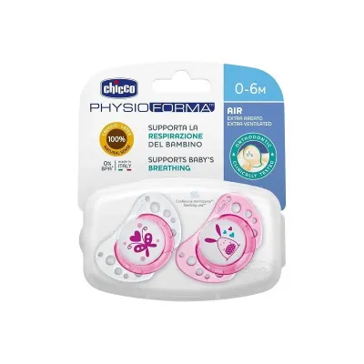 CHICCO SUCETTES PHYSIO FORMA AIR 0-6M CHICCO SUCETTES PHYSIO FORMA AIR 0-6M