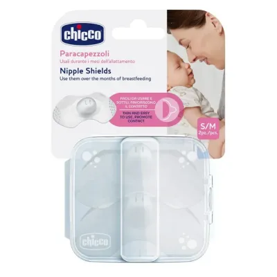 CHICCO 2 BOUTS DE SEINS EN SILICONE S/M CHICCO 2 BOUTS DE SEINS EN SILICONE S/M