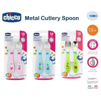 CHICCO COUVERTS BEBE INOX 18M+ CHICCO COUVERTS BEBE INOX 18M+