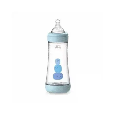 CHICCO PERFECT-5 SILICONE BOTTLE 300ML 4M+ CHICCO PERFECT-5 SILICONE BOTTLE 300ML 4M+