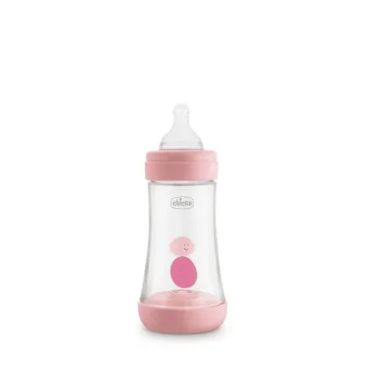 CHICCO PERFECT 5 BIBERON EN PLASTIQUE 2M+ 240ML CHICCO PERFECT 5 BIBERON EN PLASTIQUE 2M+ 240ML