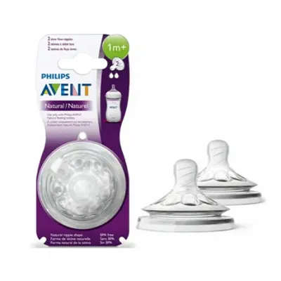AVENT TETINE NATURAL 2 PIECES 1M+ REF SCF042/27 AVENT TETINE NATURAL 2 PIECES 1M+ REF SCF042/27