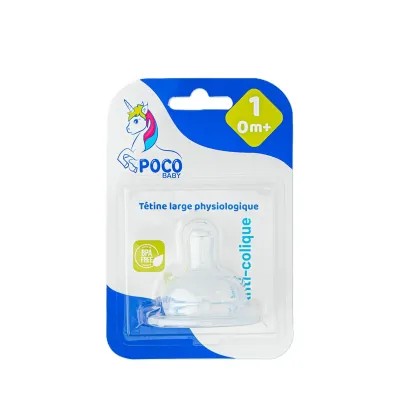POCO BABY TETINE LARGE PHYSIOLOGIQUE 1ER AGE POCO BABY TETINE LARGE PHYSIOLOGIQUE 1ER AGE