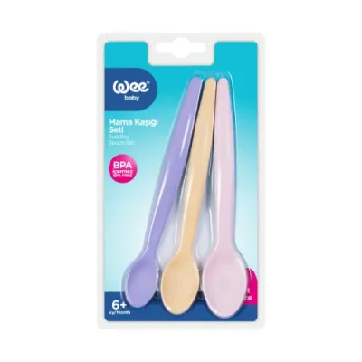 WEE BABY SET DE 3 CUILLÈRES EN PLASTIQUE WEE BABY SET DE 3 CUILLÈRES EN PLASTIQUE