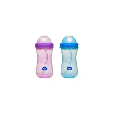 WEE BABY GOBELET A PAILLE COLORE 350ML 761 WEE BABY GOBELET A PAILLE COLORE 350ML 761