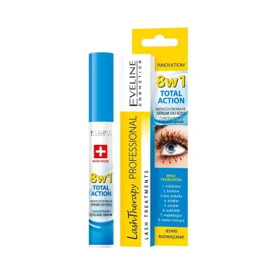 EVELINE COSMETICS EYELASH THERAPY SERUM 8IN1 TOTAL ACTION 10ML EVELINE COSMETICS EYELASH THERAPY SERUM 8IN1 TOTAL ACTION 10ML