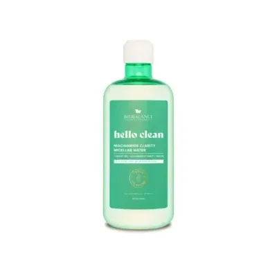 BIOBALANCE HELLO CLEAN NIACINAMIDE EAU MICELLAIRE CLARTE 500 ML BIOBALANCE HELLO CLEAN NIACINAMIDE EAU MICELLAIRE CLARTE 500 ML