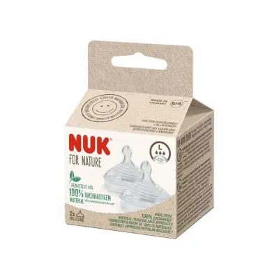 NUK 2 TETINES NATURE SENS TAILLE L NUK 2 TETINES NATURE SENS TAILLE L