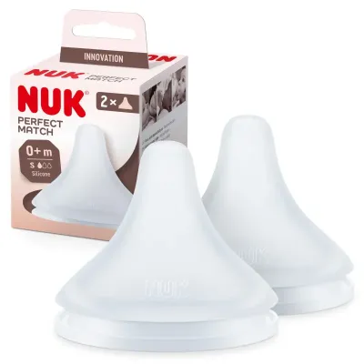 NUK TÈTINE PERFECT MATCH EN SILICONE SOUPLE 2 PIÈCES NUK TÈTINE PERFECT MATCH EN SILICONE SOUPLE 2 PIÈCES