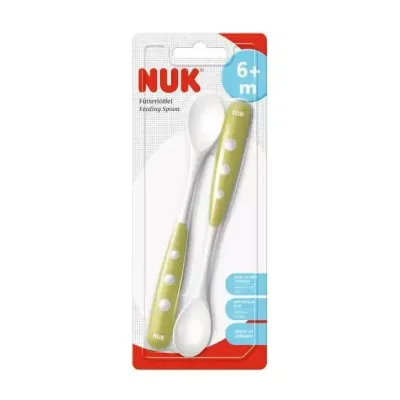 NUK 2 CUILLERES EN SILICONE 6M+ NUK 2 CUILLERES EN SILICONE 6M+