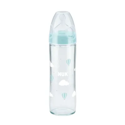 NUK BIBERON VERRE NEW CLASSIC 0-6M 240ML NUK BIBERON VERRE NEW CLASSIC 0-6M 240ML