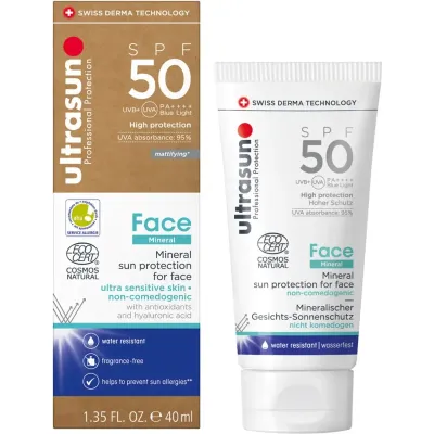 ULTRASUN FACE MINERAL SUNSCREEN SPF50 40ML ULTRASUN FACE MINERAL SUNSCREEN SPF50 40ML