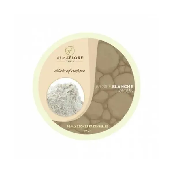 ALMAFLORE ARGILE BLANCHE SURFINE. 100 G