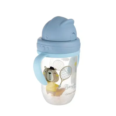 CANPOL BABIES TASSE AVEC PAILLE BONJOUR PARIS BLEU 270 ML 56/607 CANPOL BABIES TASSE AVEC PAILLE BONJOUR PARIS BLEU 270 ML 56/607