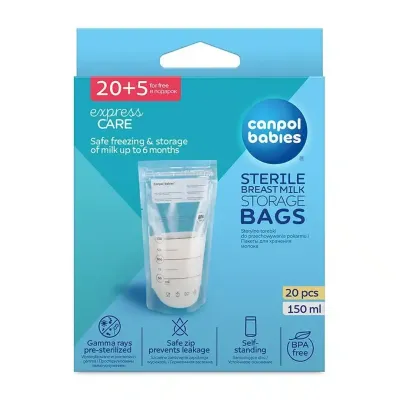 CANPOL BABIES SAC CONGELATION 150ML 20 pièces + 5 gratuits CANPOL BABIES SAC CONGELATION 150ML 20 pièces + 5 gratuits