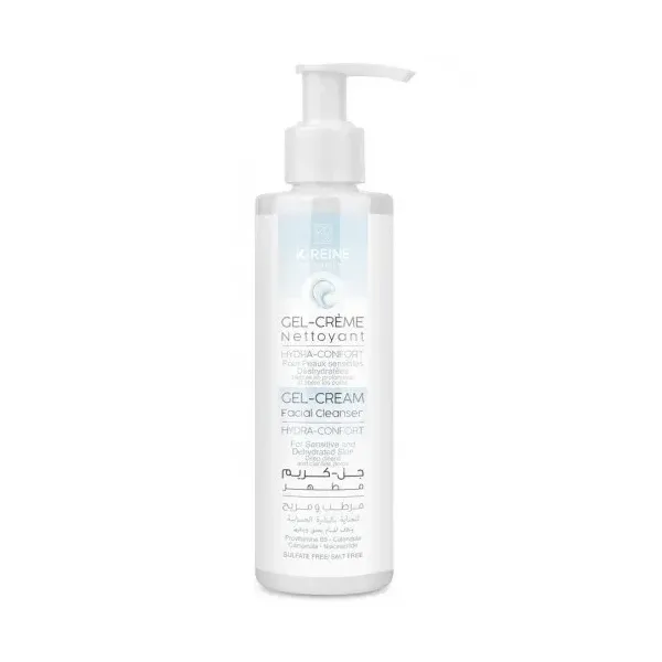 K-REINE GEL CREME NETTOYANT HYDRA CONFORT PEAUX SENSIBLES DESHYDTRATEES 200 ML