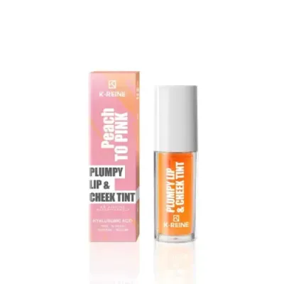 K-REINE PLUMPY LIP CHEEK TINT PEACH TO PINK 6ML K-REINE PLUMPY LIP CHEEK TINT PEACH TO PINK 6ML