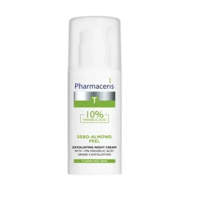 PHARMACERIS T SEBO-ALMOND PEEL CREME DE NUIT EXFOLIANTE 50ML PHARMACERIS T SEBO-ALMOND PEEL CREME DE NUIT EXFOLIANTE 50ML