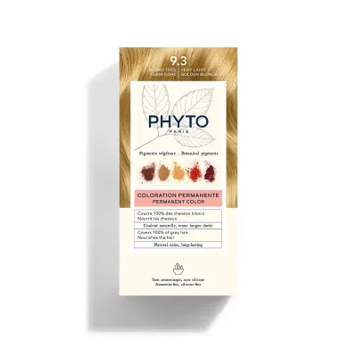 PHYTO PHYTOCOLOR 9.3 BLOND TRES CLAIRE DORE 1 KIT PHYTO PHYTOCOLOR 9.3 BLOND TRES CLAIRE DORE 1 KIT