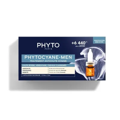 PHYTOCYANE MEN TRAITEMENT ANTI-CHUTE HOMME 12*3.5ML PHYTOCYANE MEN TRAITEMENT ANTI-CHUTE HOMME 12*3.5ML