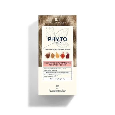 PHYTO COLORATION 8.1 BLOND CLAIR CENDRE 1 KIT PHYTO COLORATION 8.1 BLOND CLAIR CENDRE 1 KIT