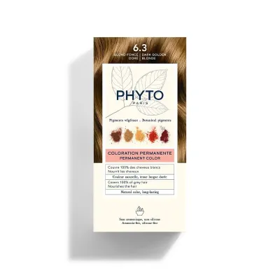 PHYTO PHYTOCOLOR 6.3 BLOND FONCE DORE PHYTO PHYTOCOLOR 6.3 BLOND FONCE DORE