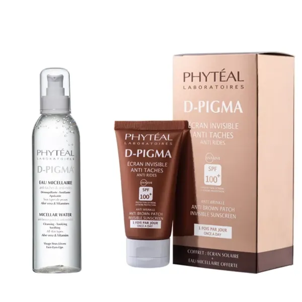 PHYTEAL DPIGMA ECRAN INVISIBLE SPF100+EAU MICELLAIRE A L'ALOE VERA 150ML (OFFERTE)