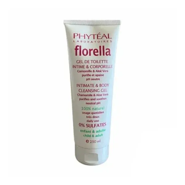 PHYTEAL FLORELLA GEL DE TOILETTE INTIME ET CORPORELLE 100% NATUREL 100ML