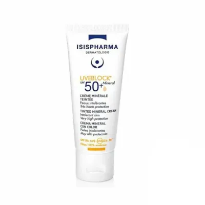 ISISPHARMA UVEBLOCK CREME MINERALE TEINTEE SPF50+ 40ML