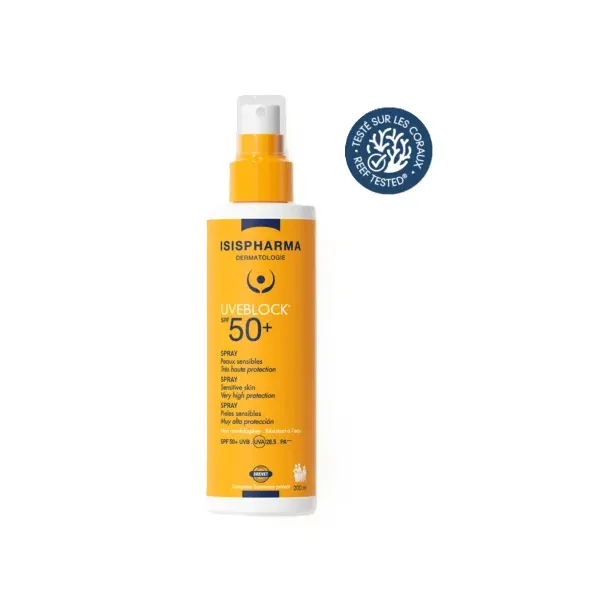 ISISPHARMA UVEBLOCK SPRAY SOLAIRE TRES HAUTE PROTECTION SPF50+ 200ML