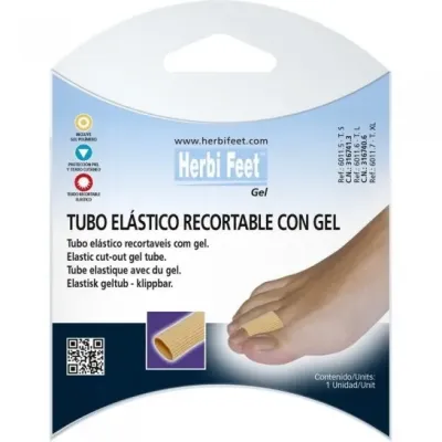 HERBI FEET TUBE ELASTIQUE AVEC GEL XL REF 6011.7 HERBI FEET TUBE ELASTIQUE AVEC GEL XL REF 6011.7