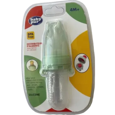 BABY PUR GRIGNOTEUR CUILLERE SILICONE 4M+
