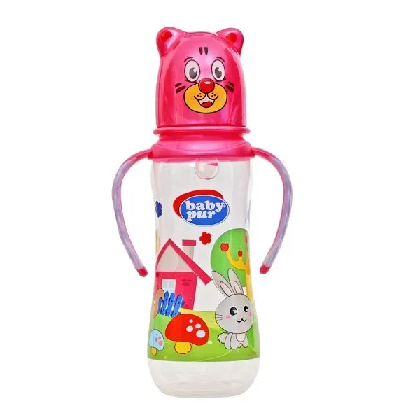 BABY PUR BIBERON FUNNY PP AVEC ANSES 250ML