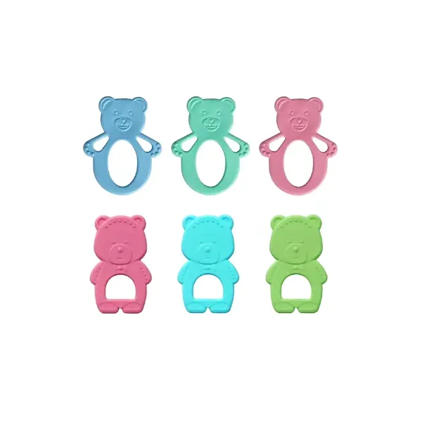 BABY PUR ANNEAU DE DENTITION SIMPLE EN SILICONE 4M+