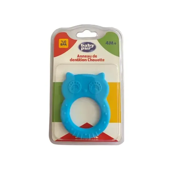 BABY PUR ANNEAU DENTITION CHOUETTE 4M+